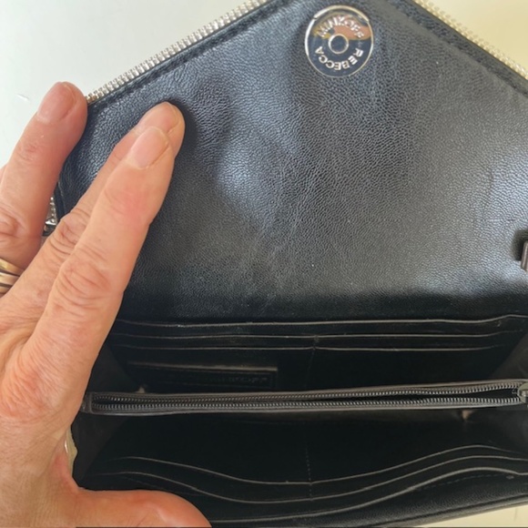 Rebecca Minkoff Cleo Wallet on a Chain  Warm Grey - Picture 5 of 8